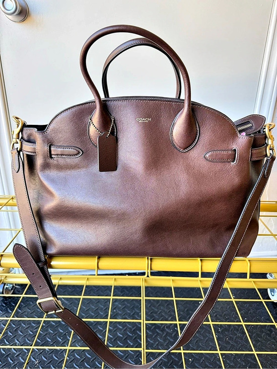 Coach Handbags - Coach Soft Empire Carryall 40 Brown Satchel Like New